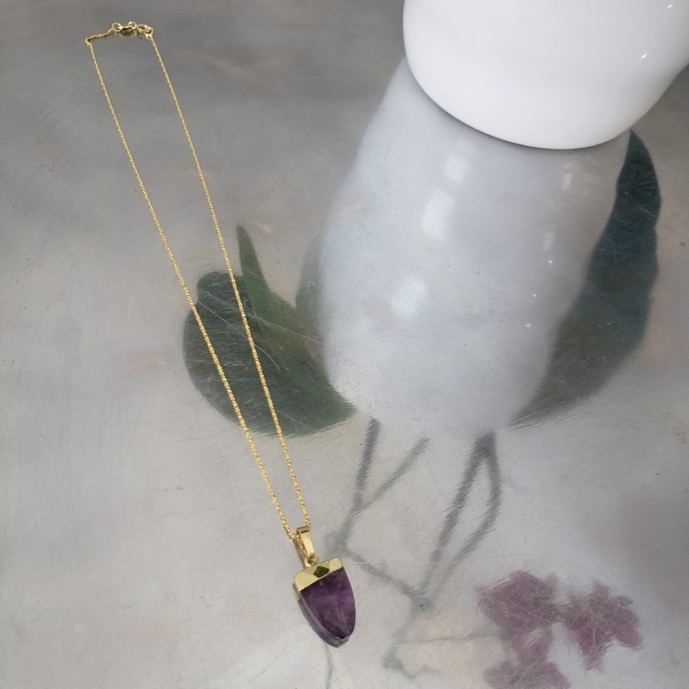 Natural stone necklace